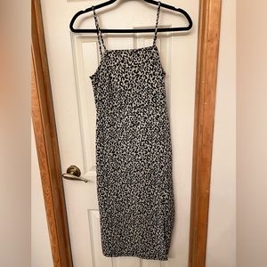 Zara leopard print midi dress